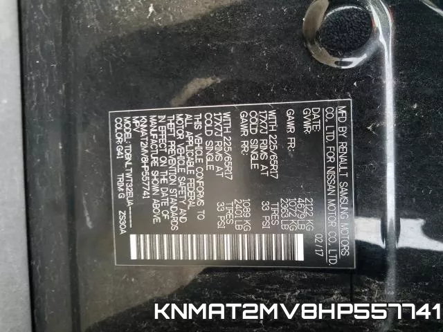 KNMAT2MV8HP557741 фото 2