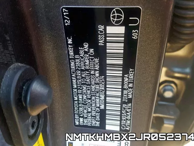 NMTKHMBX2JR052374 фото 2