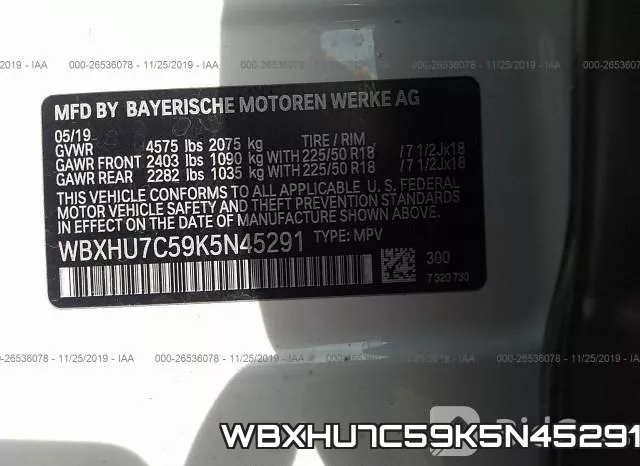 WBXHU7C59K5N45291 фото 10