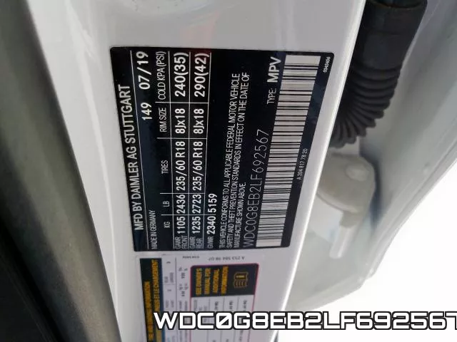 WDC0G8EB2LF692567 фото 2