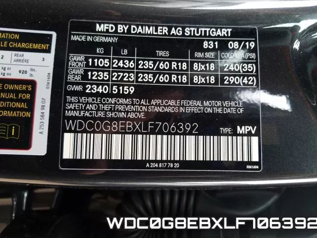 WDC0G8EBXLF706392 фото 2