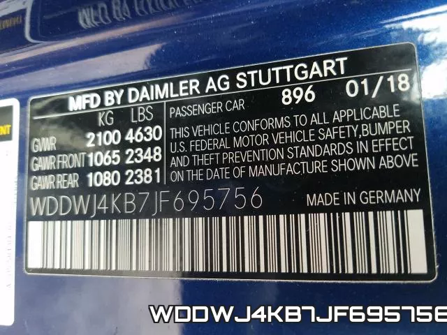 WDDWJ4KB7JF695756 фото 2