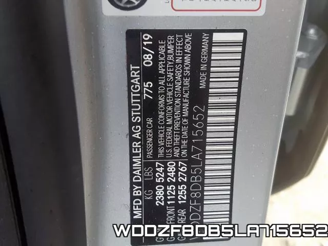 WDDZF8DB5LA715652 фото 2