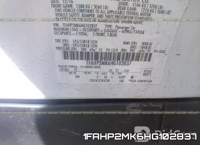 1FAHP2MK6HG102837 фото 10