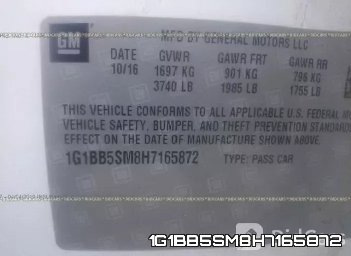 1G1BB5SM8H7165872 фото 10