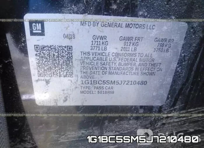 1G1BC5SM5J7210480 фото 10
