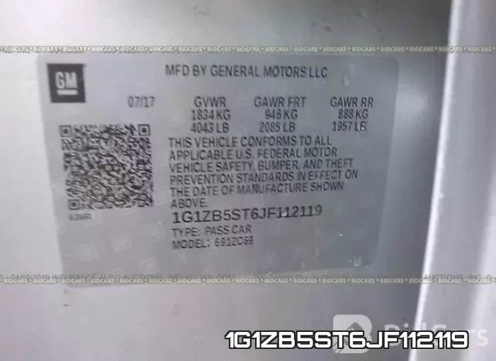 1G1ZB5ST6JF112119 фото 10