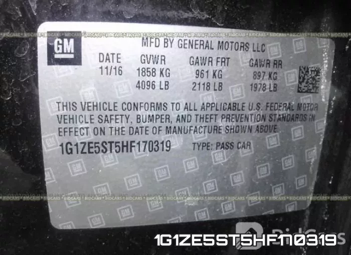 1G1ZE5ST5HF170319 фото 10