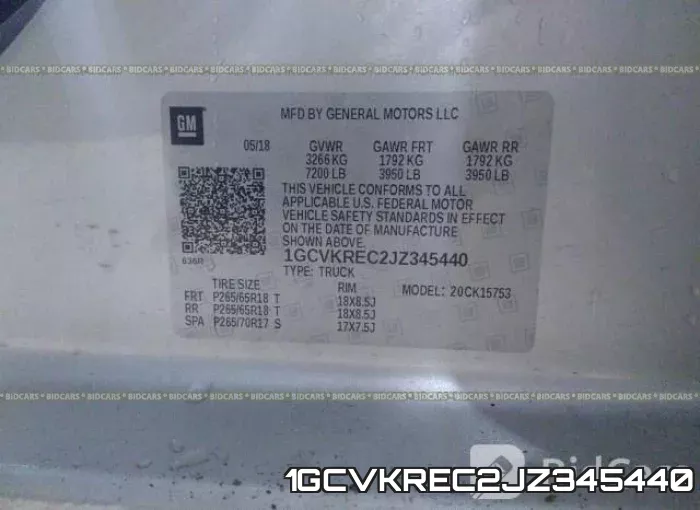 1GCVKREC2JZ345440 фото 10