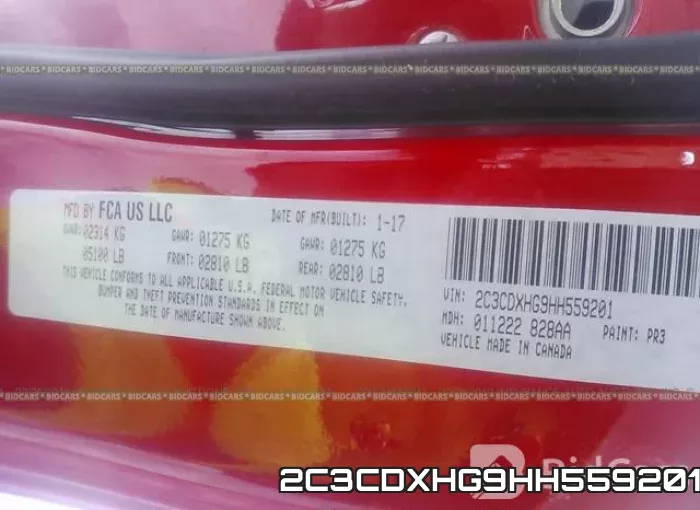 2C3CDXHG9HH559201 фото 10