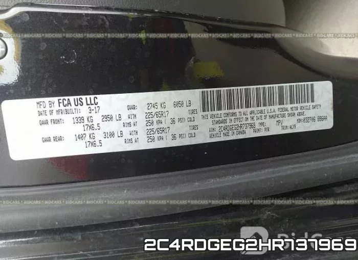 2C4RDGEG2HR737969 фото 10