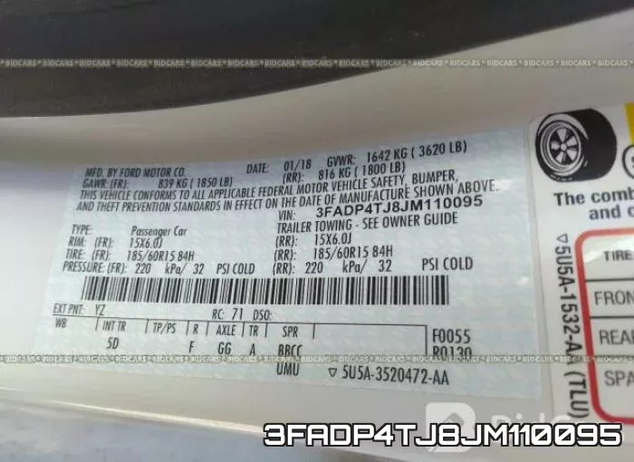 3FADP4TJ8JM110095 фото 10