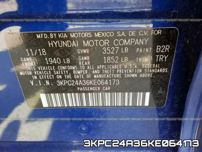 3KPC24A36KE064173 фото 2