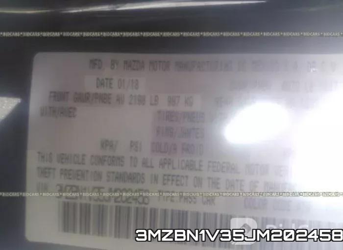 3MZBN1V35JM202458 фото 10