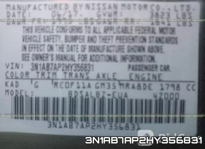 3N1AB7AP2HY356831 фото 10
