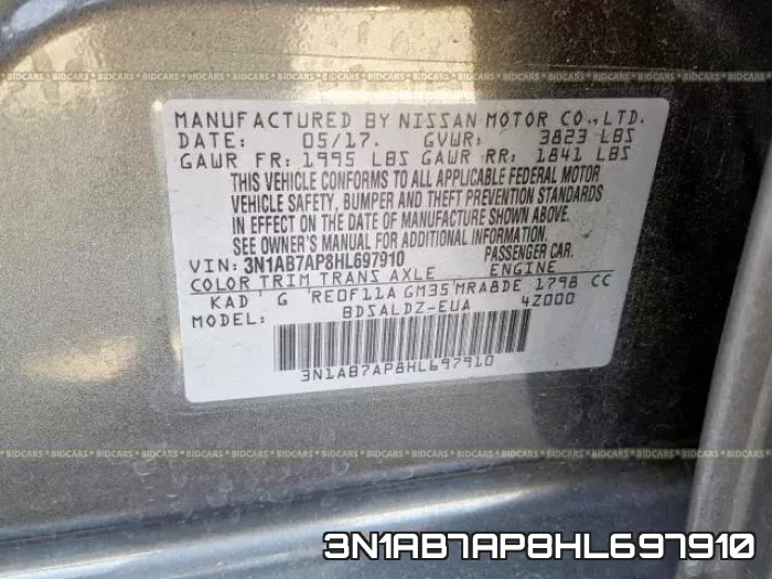3N1AB7AP8HL697910 фото 2