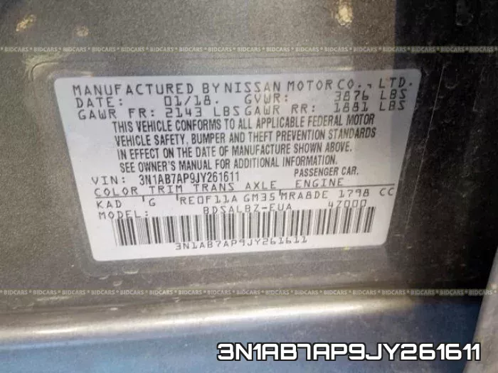 3N1AB7AP9JY261611 фото 2