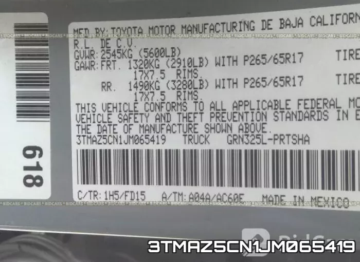 3TMAZ5CN1JM065419 фото 20