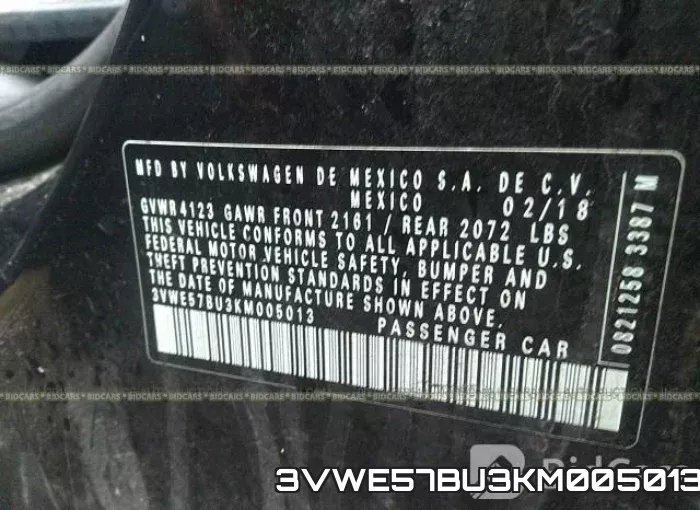 3VWE57BU3KM005013 фото 10
