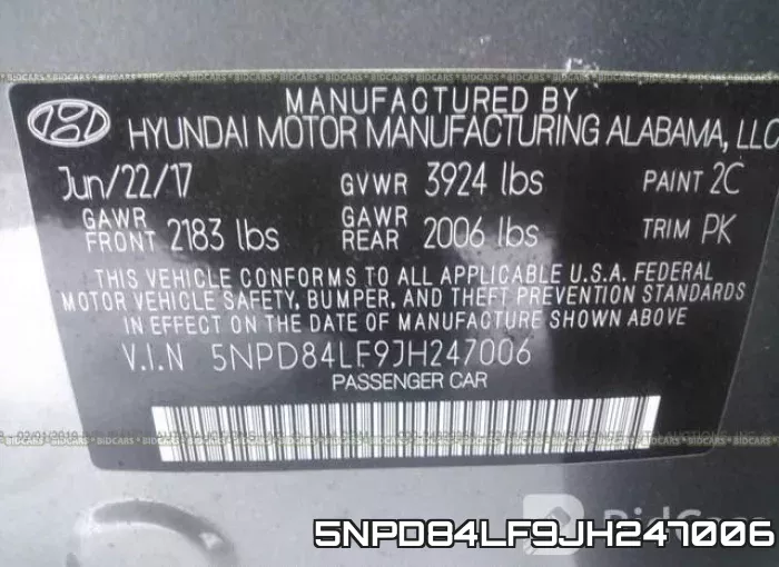 5NPD84LF9JH247006 фото 10