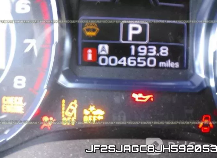JF2SJAGC8JH592053 фото 8