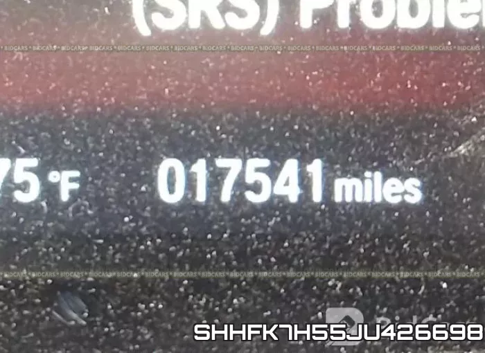 SHHFK7H55JU426698 фото 8