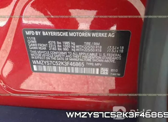 WMZYS7C52K3F46865 фото 10