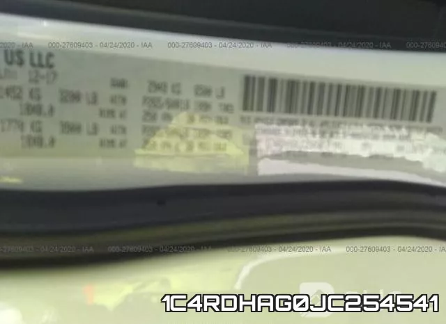 1C4RDHAG0JC254541 фото 10
