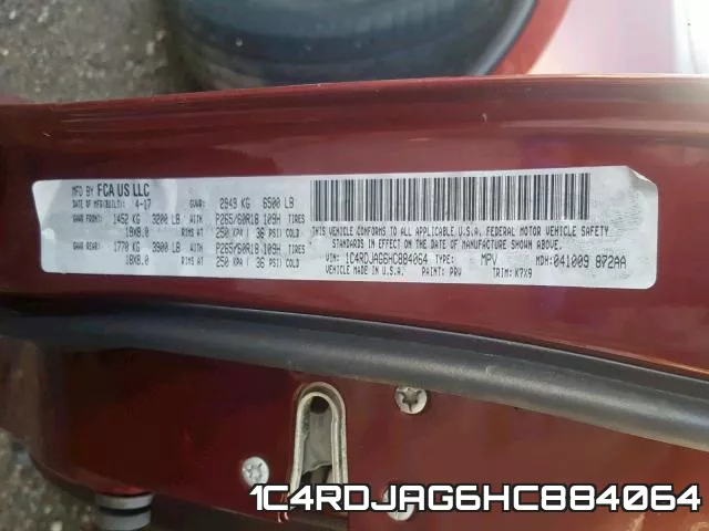 1C4RDJAG6HC884064 фото 2