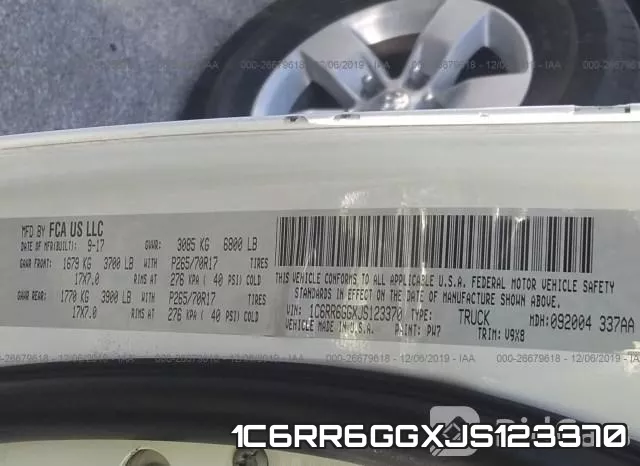 1C6RR6GGXJS123370 фото 10