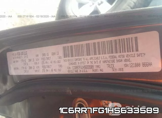 1C6RR7FG1HS633589 фото 10