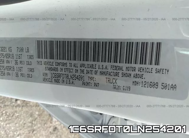 1C6SRFDT0LN254201 фото 10