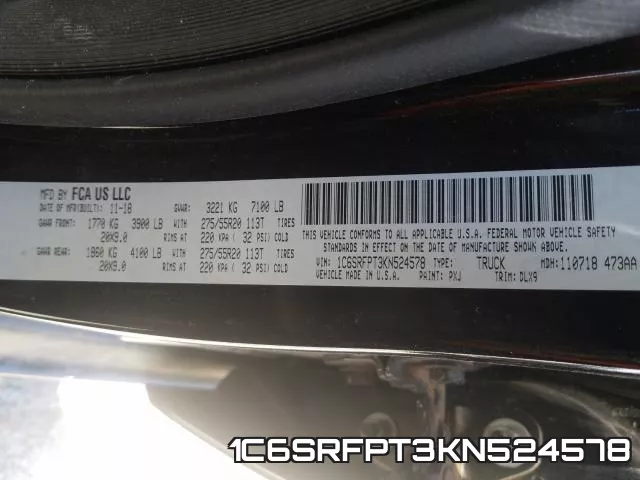 1C6SRFPT3KN524578 фото 2