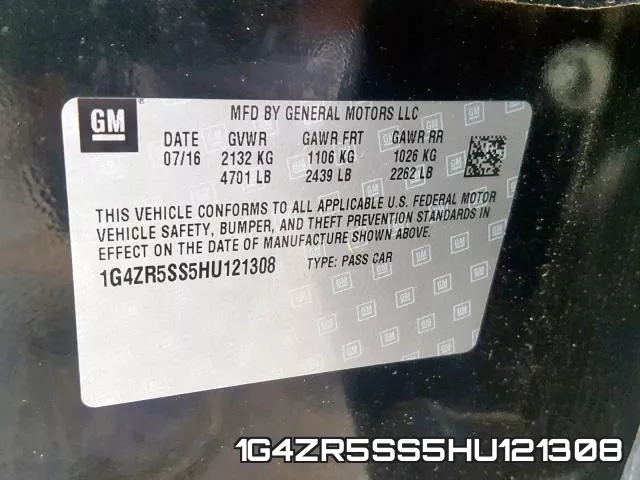 1G4ZR5SS5HU121308 фото 2