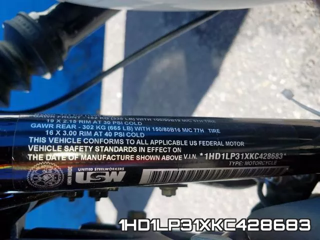 1HD1LP31XKC428683 фото 2