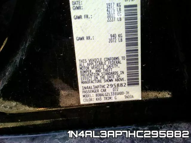 1N4AL3AP7HC295882 фото 2