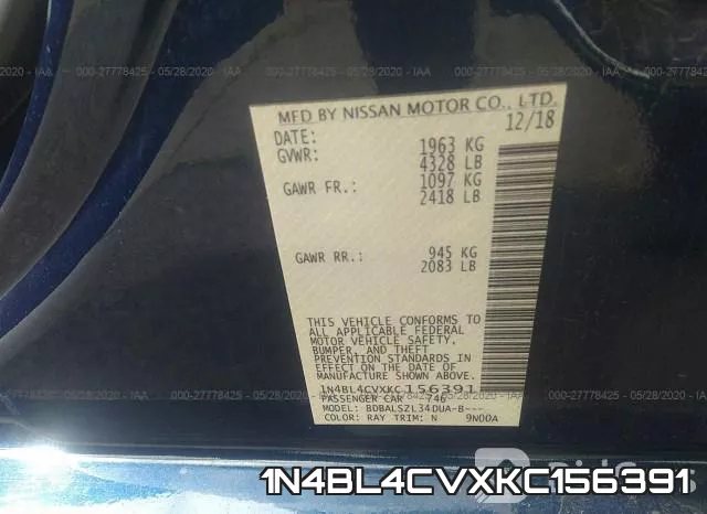 1N4BL4CVXKC156391 фото 10