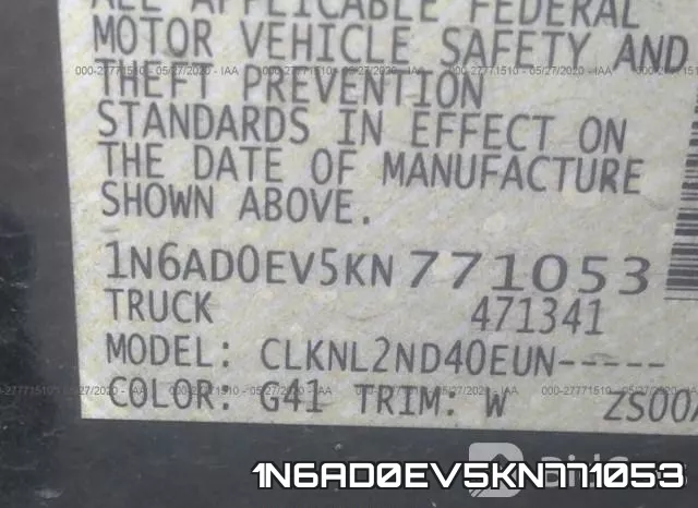 1N6AD0EV5KN771053 фото 10