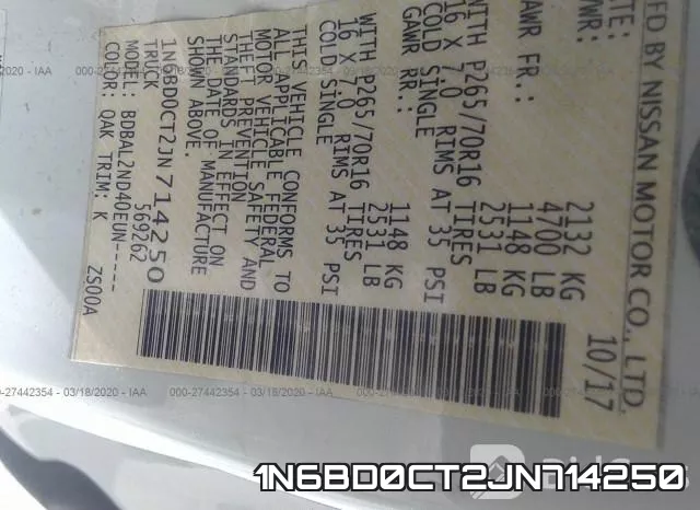 1N6BD0CT2JN714250 фото 10