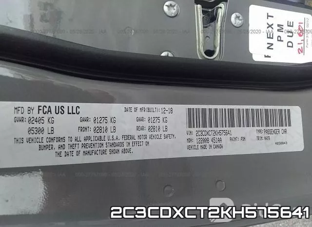 2C3CDXCT2KH575641 фото 10