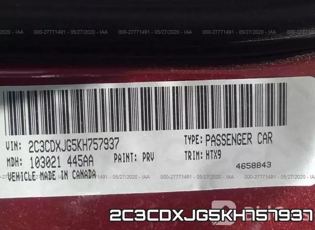 2C3CDXJG5KH757937 фото 10