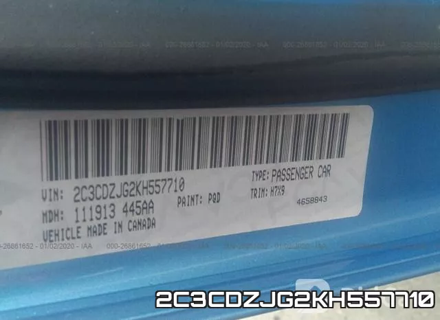 2C3CDZJG2KH557710 фото 10
