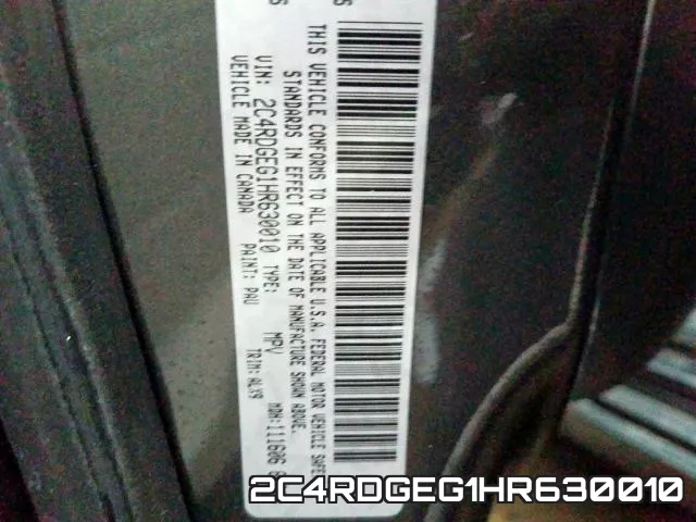 2C4RDGEG1HR630010 фото 2
