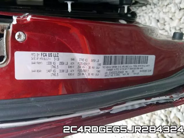 2C4RDGEG5JR284324 фото 2