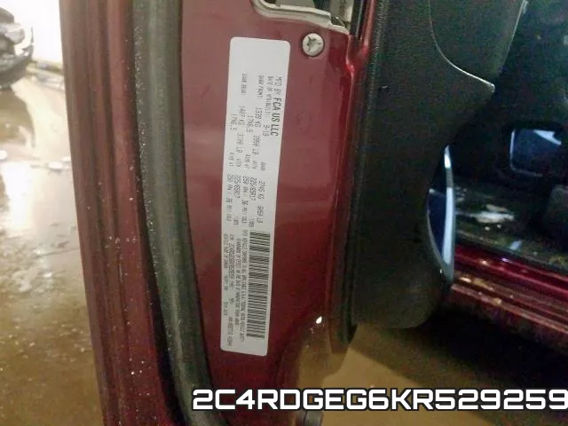 2C4RDGEG6KR529259 фото 2