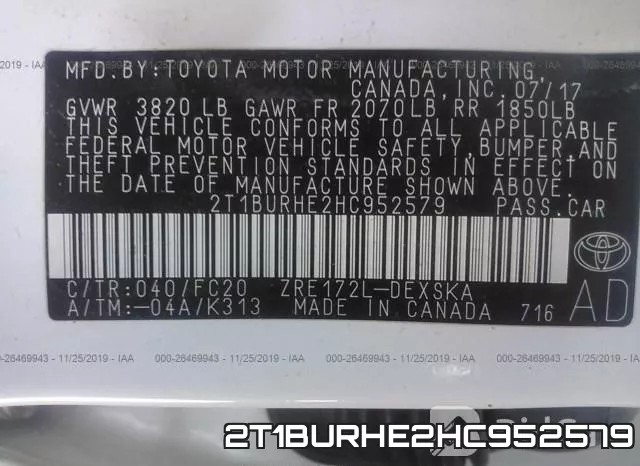 2T1BURHE2HC952579 фото 10
