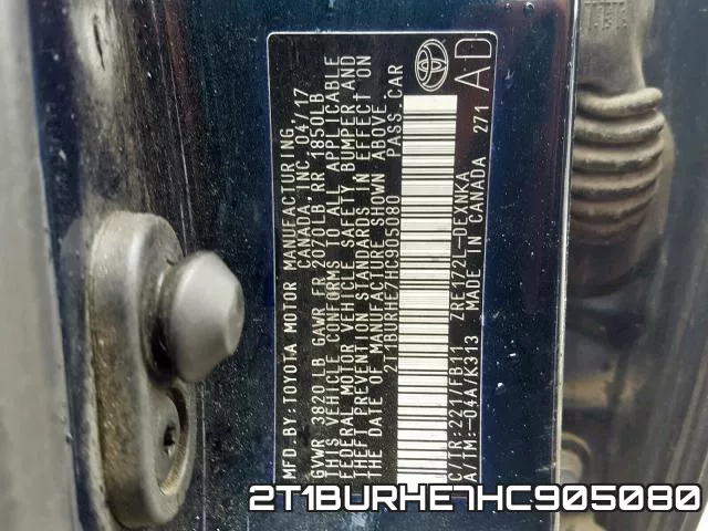 2T1BURHE7HC905080 фото 2