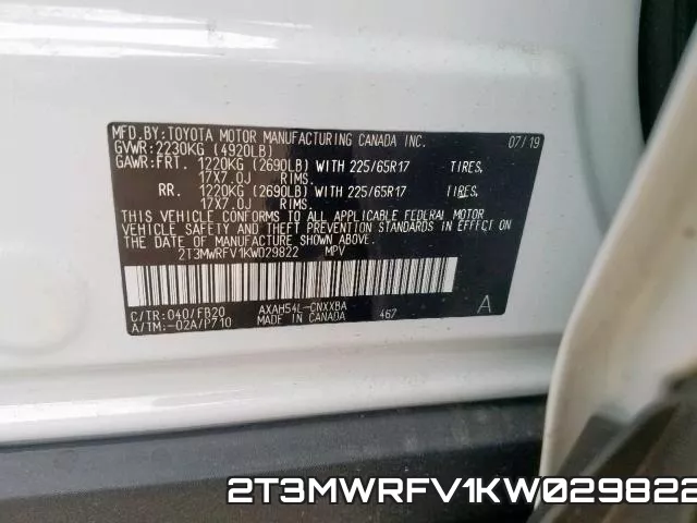 2T3MWRFV1KW029822 фото 2