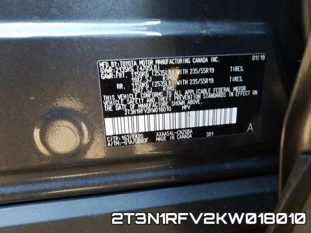 2T3N1RFV2KW018010 фото 2
