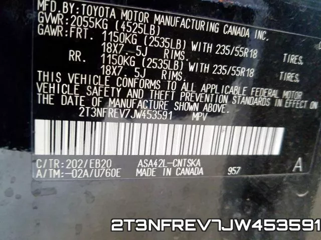 2T3NFREV7JW453591 фото 2